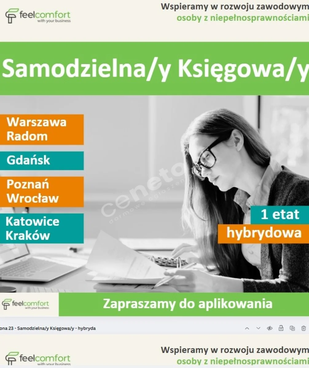 Samodzielna/y Księgowa/y - praca hybrydowa