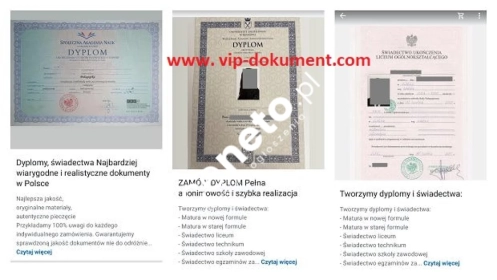 Kup dyplom magistra z wpisem, kup średnie i mature