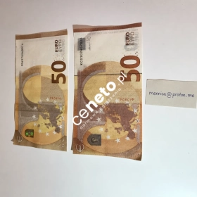 Fake Nominał 50 EUR Idealny Do Płacenia Dla Podróżujących