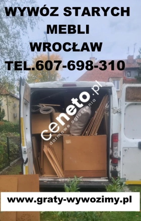 Opróżnianie mieszkań Wrocław.Wywóz starych mebli.