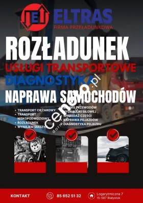 TRANSPORT CIĘŻAROWY SERWIS WARSZTAT STACJA KONTROLI ELTRAS BIAŁYSTOK