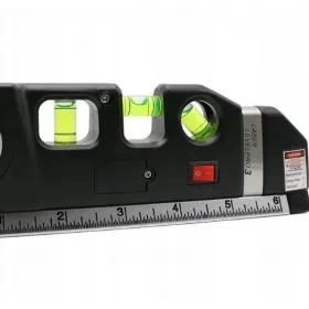 POZIOMICA LASEROWA LED Z MIARĄ 250 cm +BATERIE PRO