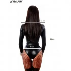 SKÓRZANE BODY LATEKS STRÓJ EROTYCZNY VINYL (L027)