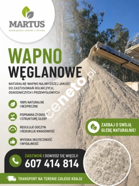 WAPNO NAWOZOWE -WĘGLANOWE Z KOPALNI WAPIENIA MORAWICA