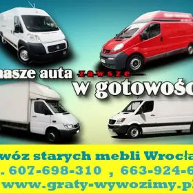 wywóz starych mebli Wrocław,opróżnianie mieszkań,piwnic,utylizacja