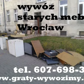 wywóz,utylizacja starych mebli,gabarytów Wrocław,opróżnianie mieszkań