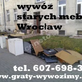 Wywóz,utylizacja starych mebli,wyposażenia mieszkań,Wrocław