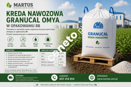 Kreda nawozowa Granucal Omya w opakowaniu BB